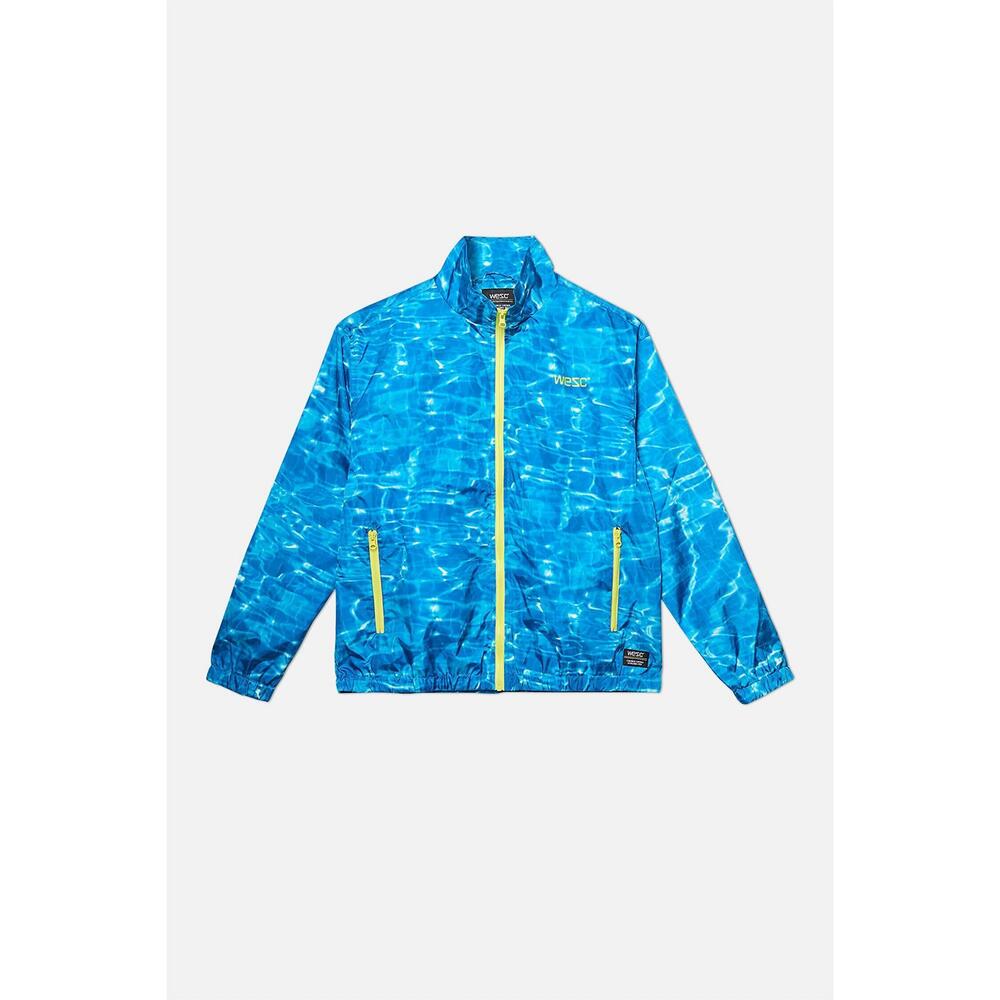 NEW WESC men's pool track jacket in blue